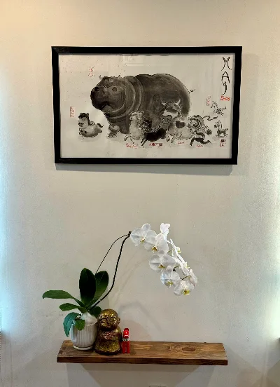 Tranh chép BÁT MÃ TRUY PHONG -  TÁM LOÀI "NGỰA" (MÃ)