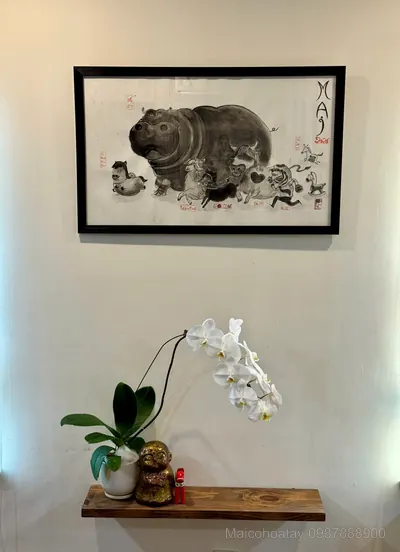 Tranh chép BÁT MÃ TRUY PHONG -  TÁM LOÀI "NGỰA" (MÃ)